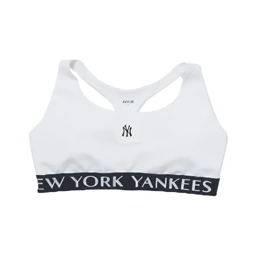 MLB Basic Luxleisure Small Logo Band Point Crop Top Sport Vests Women's White