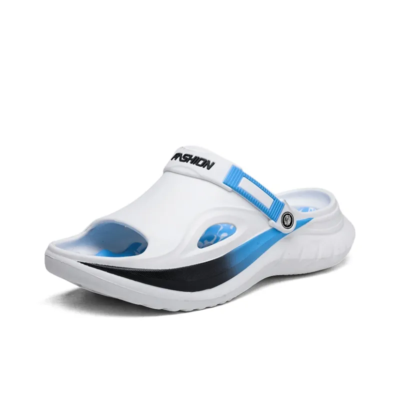JEANSWEST Beach Sandals Unisex Black/White-2