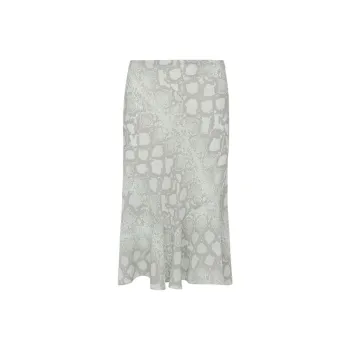 Realisation Par SS25 The Carmen Casual Long Skirt Women's Absinthe Green Snake Phantom