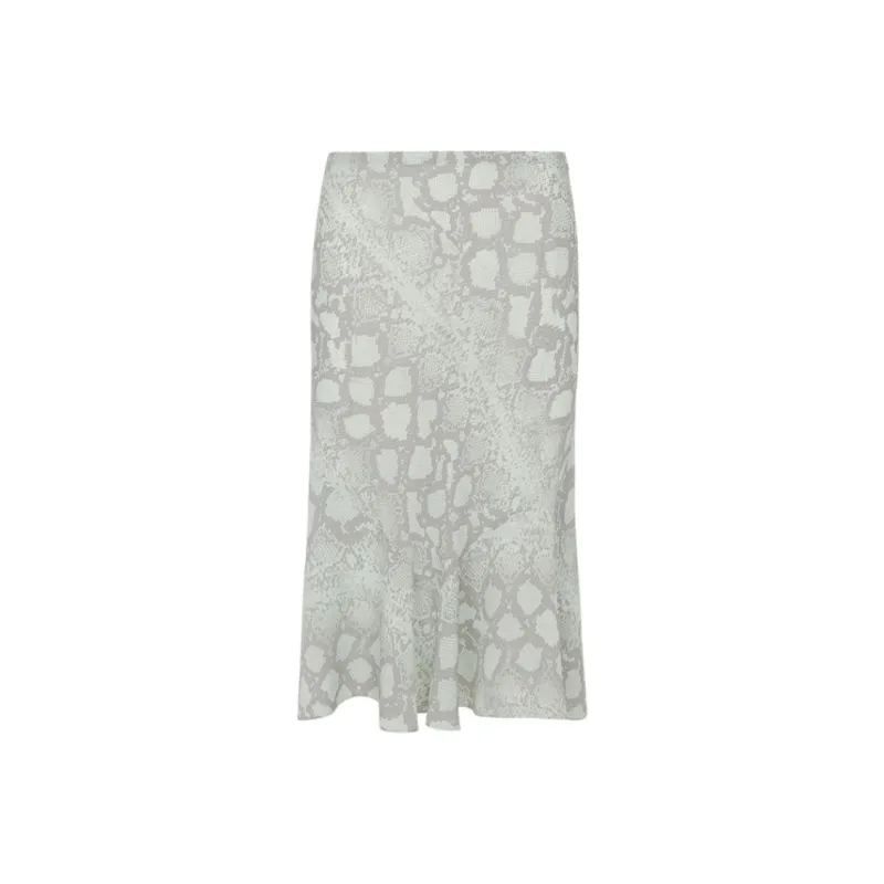 Realisation Par SS25 The Carmen Casual Long Skirt Women's Absinthe Green Snake Phantom-0
