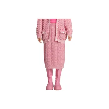 LALABOBO Casual Long Skirts Women's Pink