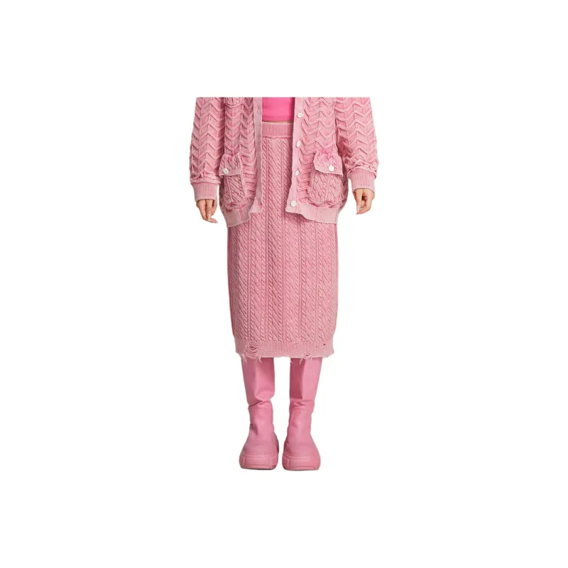 LALABOBO Casual Long Skirts Women's Pink-0