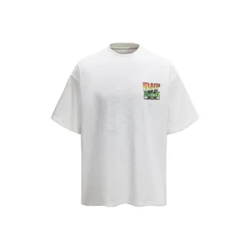 WILDX T Shirts Unisex Racing White