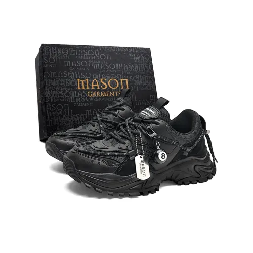 Masongarments Shark Tooth Series Chunky Sneakers Unisex Low Top White