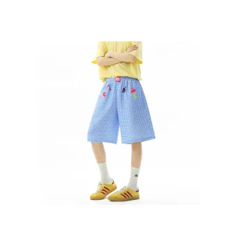 Teddy Zoo Beach Shorts Unisex Blue
