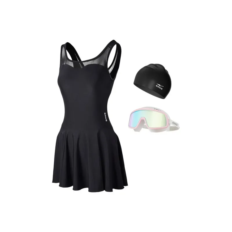 Erke One piece Swimsuit Women's Three Piece Set-0