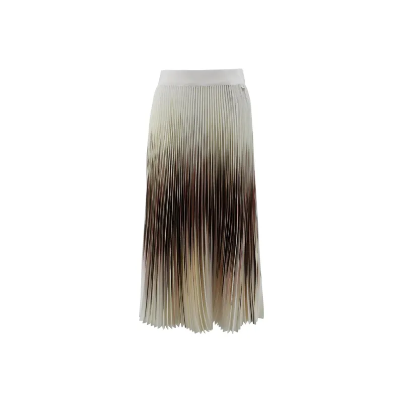 HERNO Gonna Shades Of Plisse Skirt-0