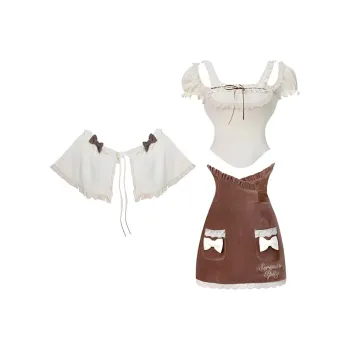 TIBINB Two Piece Skirt Sets Women's