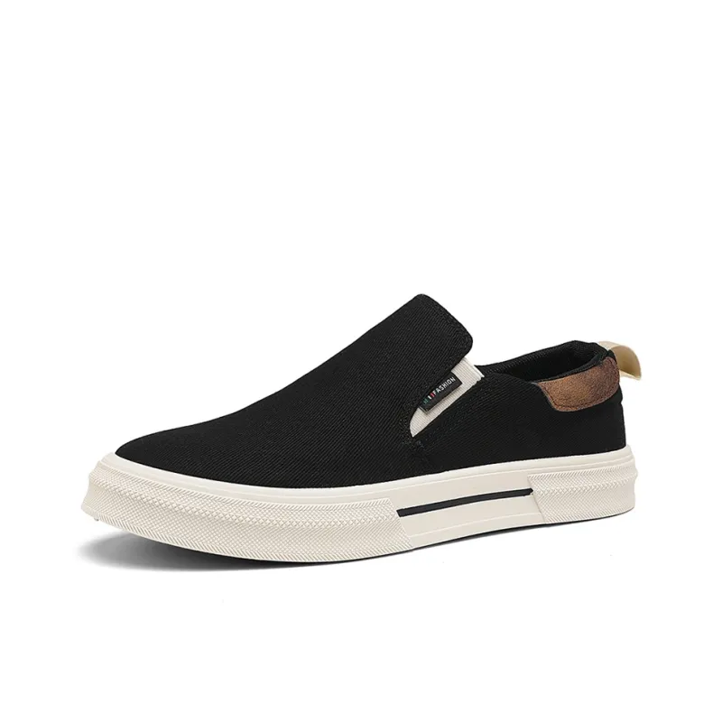 HACKBUTEER Low Top Canvas Shoes Men's Box Included-2