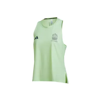 Adidas SEOULM TANK Sport Vests Women's Semi Green Fireworks