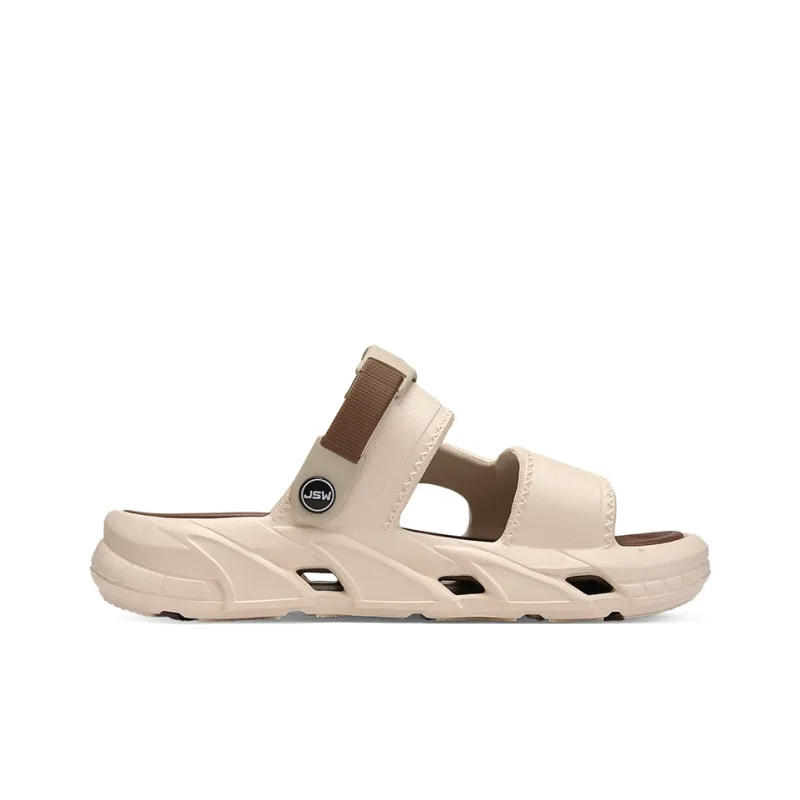 JEANSWEST Beach Sandals Men Black Warrior/Khaki Brown/Lunar Gray-10