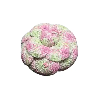 CHANEL Cotton Brooches Women's Pink