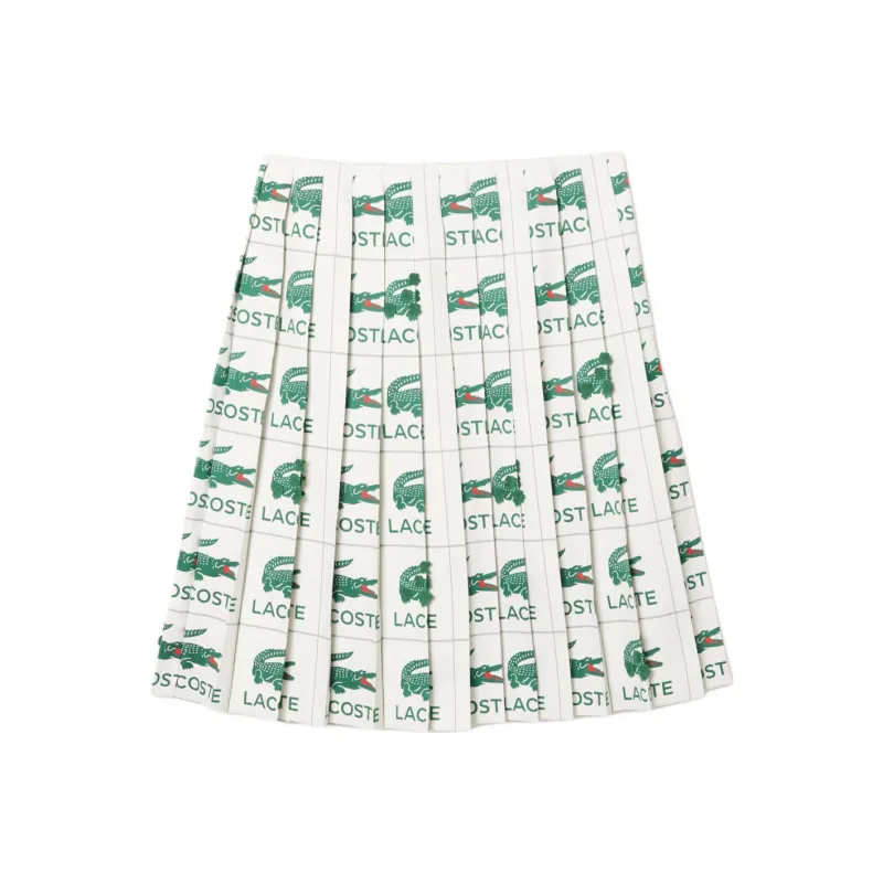 LACOSTE Embroidered Pleated Skirt-0