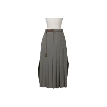 Sacai Casual Long Skirts Women's Taupe
