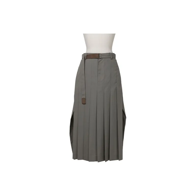 Sacai Casual Long Skirts Women's Taupe-0