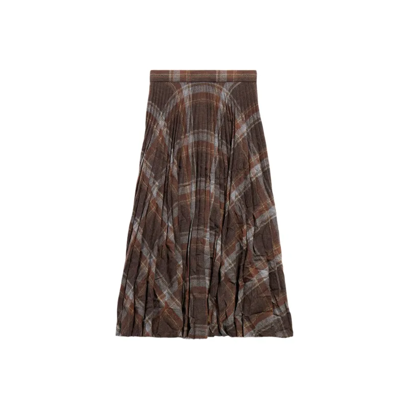 Balenciaga Pleated Crease effect Midi Skirt-0