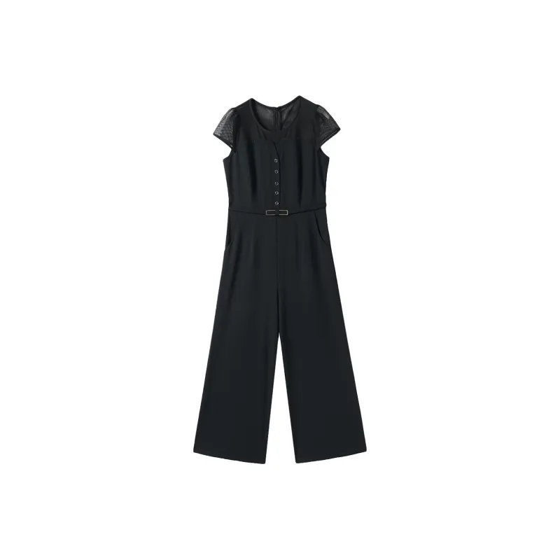 Hang Yi Court Jumpsuits Women's Black-0