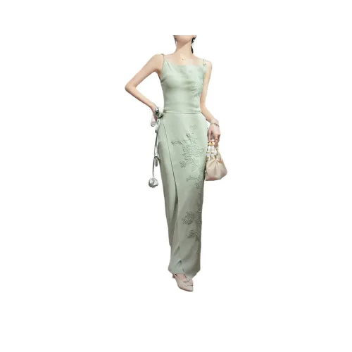DESIGNER UNCLE Casual Long Skirt Women's Green