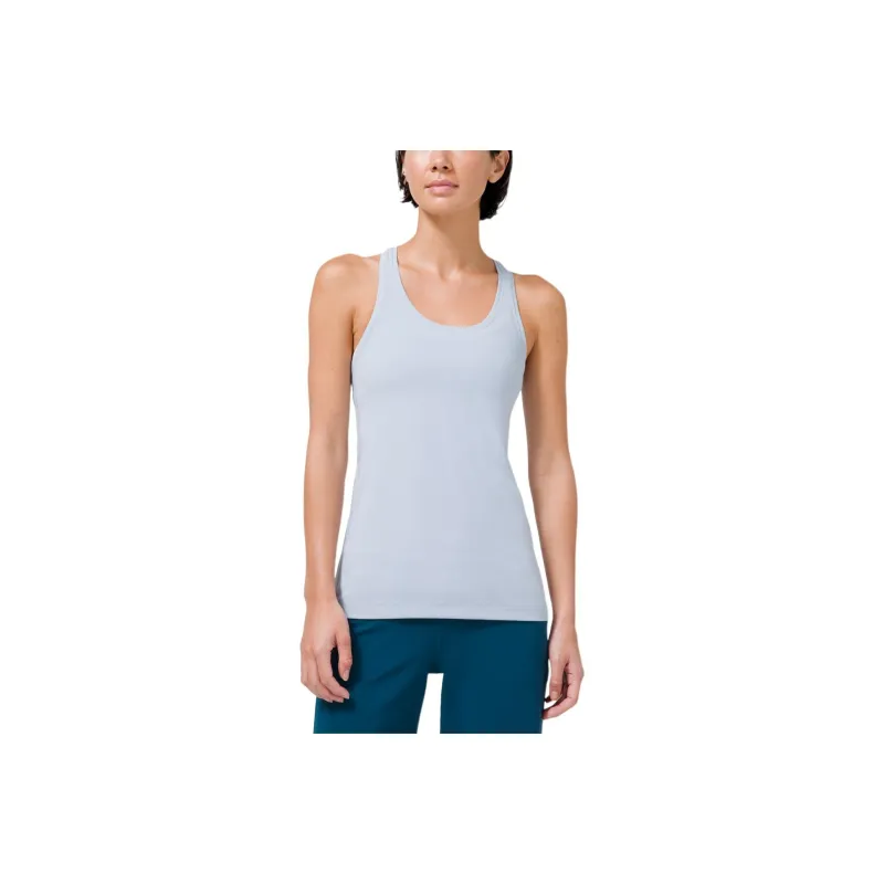 Lululemon Cool Racerback Nulu™ Fabric Sport Vests Women's Blue Linen-0
