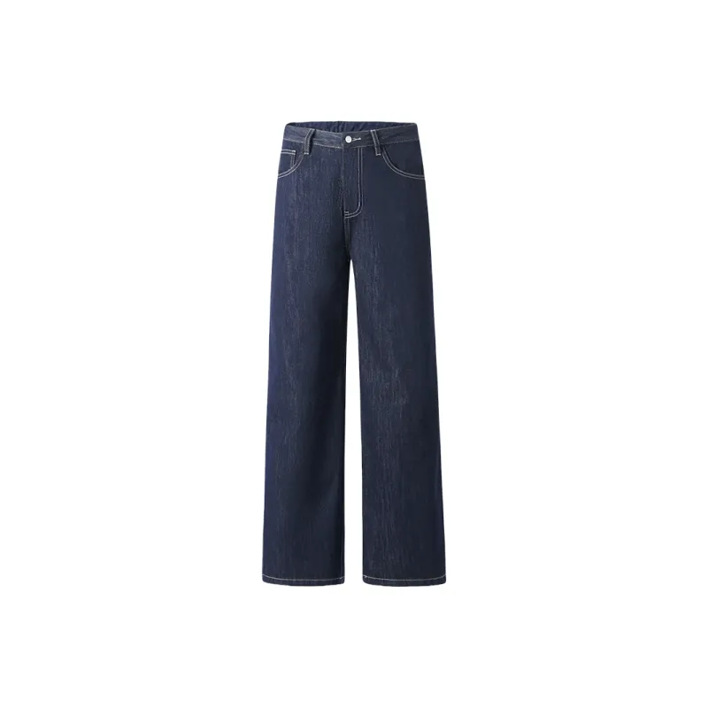 AHAH Jeans Men Blue, Denim Blue Original Cow-0