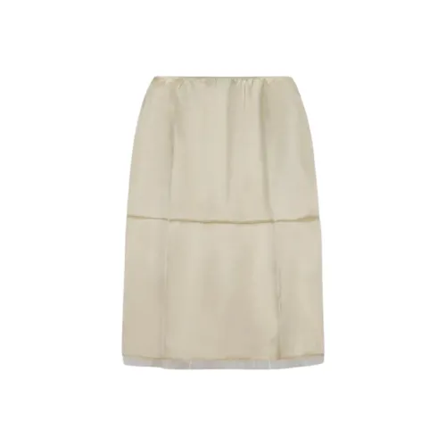PRADA SS25 Casual Long Skirt Women's Light Umber