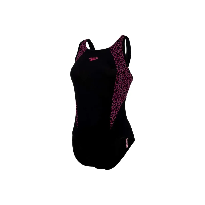 Speedo Boomstar Splice Flyback One-piece Swimsuit Women's Black-0
