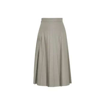 IDPAN Casual Long Skirts Women's Army Green
