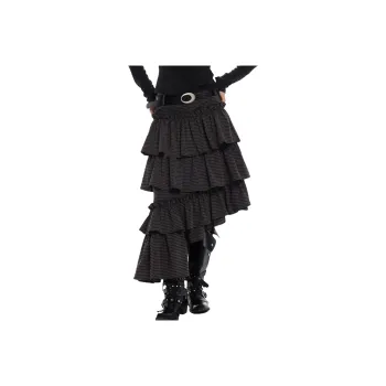 TUSHIFEI Casual Long Skirt Women's Black
