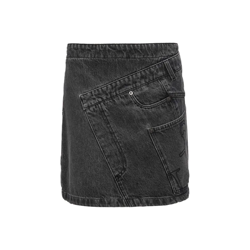 JW Anderson Twisted Denim Mini Skirt-0