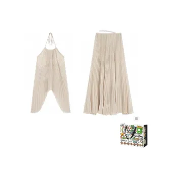 ZVJH Skirt Set Women's Milk Pea Green