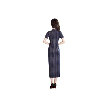 ENEESSI Spring Summer Release Cheongsam Women's Dark Blue
