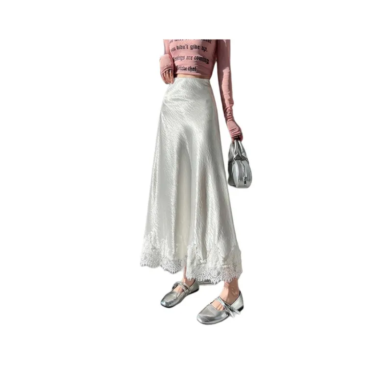 Oudifu Casual Long Skirt Women's-3