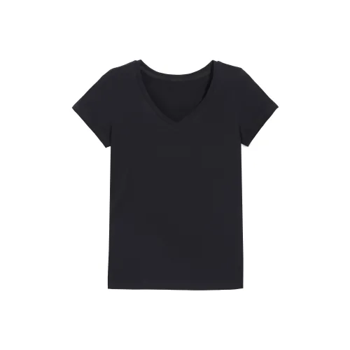 HEISU T Shirts Women's Black