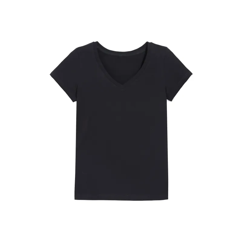 HEISU T Shirts Women's Black-0