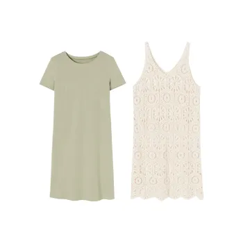 XIANGYING Skirt Set Women's Fruit Green