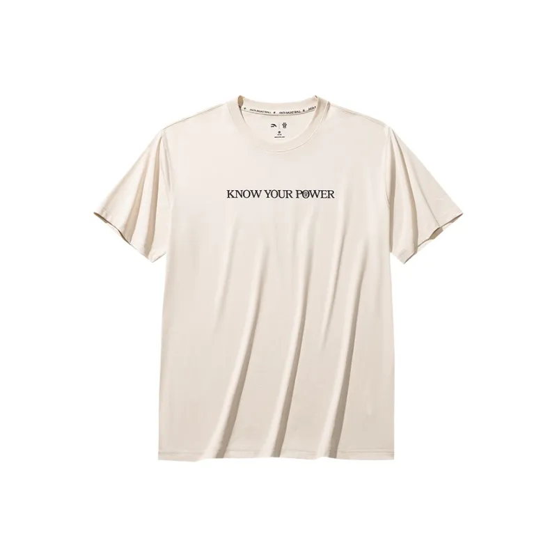 Anta Irving Collection Basketball Collection T Shirt Unisex Mud Gray-0