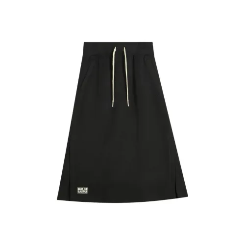 PUMA SelectCLASSICS Casual Long Skirt Women's Black 01
