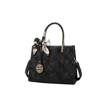 PAYOT Microfiber Synthetic Leather Handbag Regular Women's Black