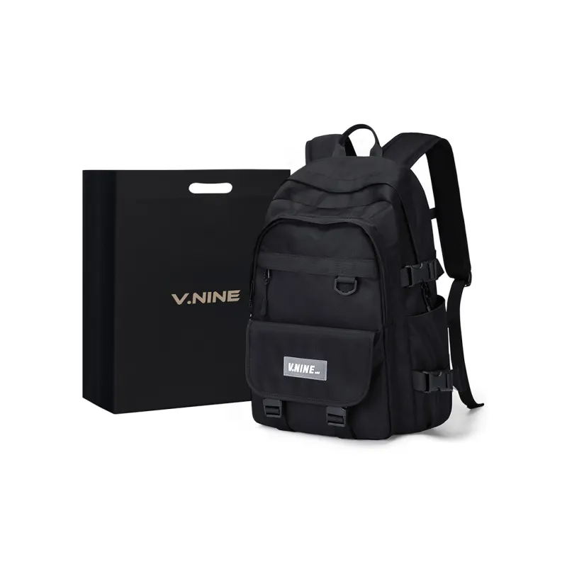 V.NINE Fabric Backpack Large Size Unisex Multicolor-0