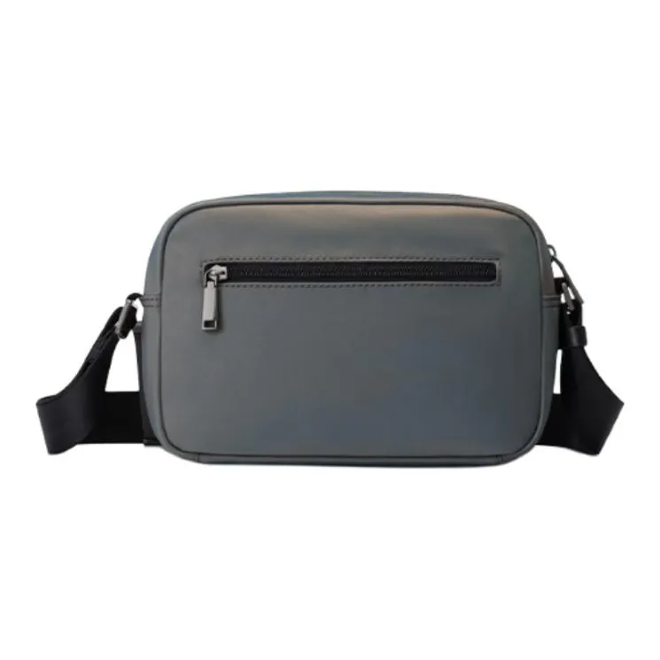 SAMSONITE Fabric Shoulder Bag, Crossbody Bag Medium Size Men's Gray Green-3