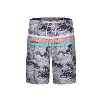 DECATHLON OLAIAN100 Collection Beach Shorts Men's Gray