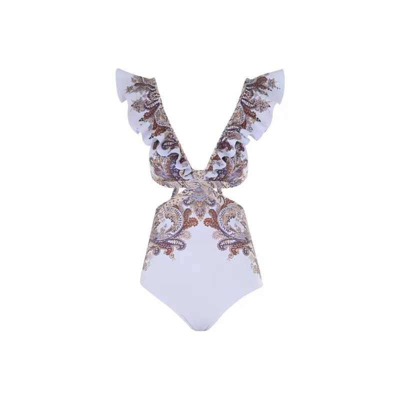 Zimmermann Ottie Ruffled One Piece Swimsuit-0