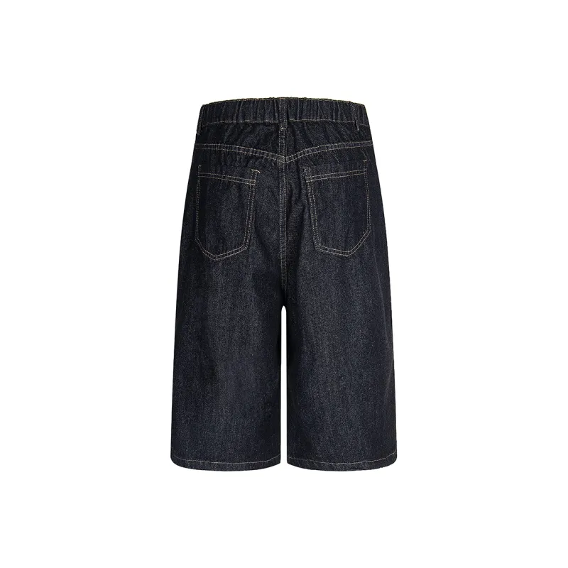 GBXM Denim Shorts Unisex Black-2