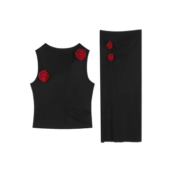 PAZZO Two Piece Skirt Sets Women's