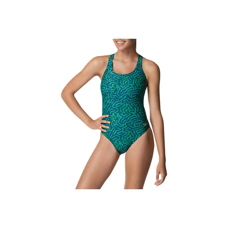 Speedo Race Maze Super Pro Back One piece Swimsuit Women's-3