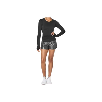 Lululemon Run Times Sports Shorts Women's Silver Black