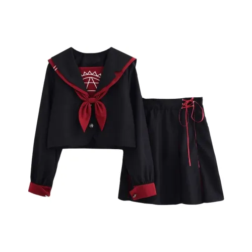FUSHENG Uniforms Women's Black