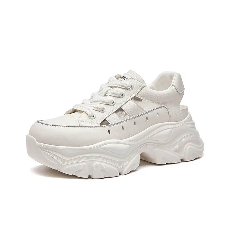 LINGPAO Breathable Low Top Chunky Sneakers Women's-1