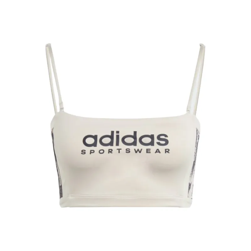 Adidas TIRO SUMMER TUBE TOP WITH DETACHABLE STRAPS Sport Vests Women's Gray White-0