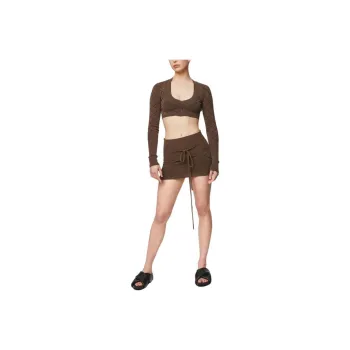KNWLS Casual Short Skirts Women's Brown